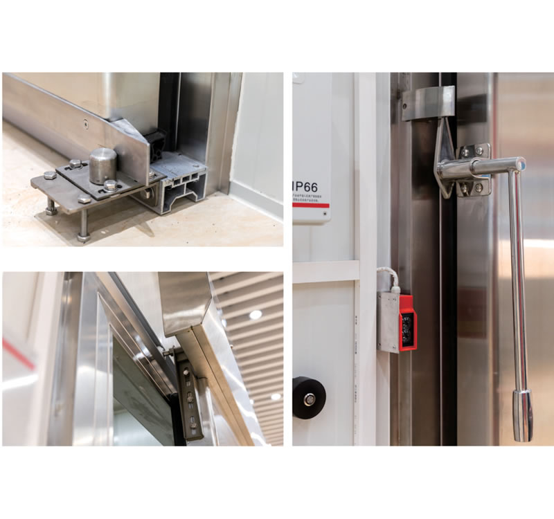 Manual heavy-duty sliding door
